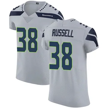 Men's Brady Russell Seattle Seahawks Elite Gray Alternate Vapor Untouchable Jersey