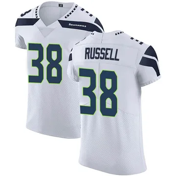 Men's Brady Russell Seattle Seahawks Elite White Vapor Untouchable Jersey