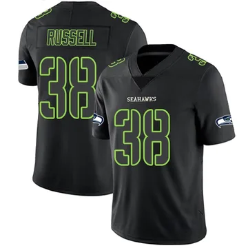 Men's Brady Russell Seattle Seahawks Limited Black Impact Jersey