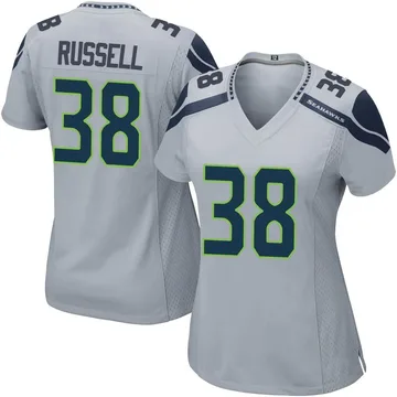 Women's Brady Russell Seattle Seahawks Game Gray Alternate Jersey