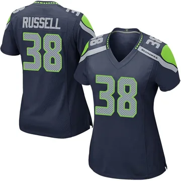 Women's Brady Russell Seattle Seahawks Game Navy Team Color Jersey