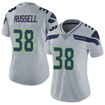 Women's Brady Russell Seattle Seahawks Limited Gray Alternate Vapor Untouchable Jersey