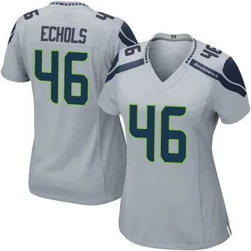 Women's Power Echols Seattle Seahawks Game Gray Alternate Jersey