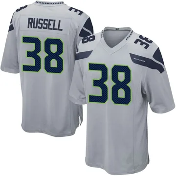 Youth Brady Russell Seattle Seahawks Game Gray Alternate Jersey