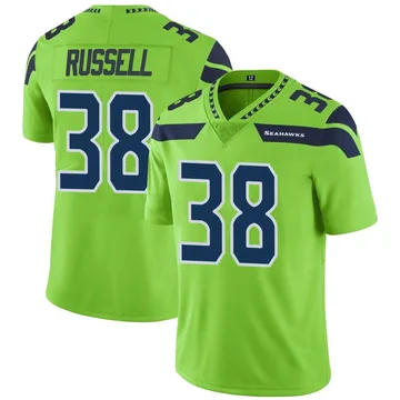 Youth Brady Russell Seattle Seahawks Limited Green Color Rush Neon Jersey